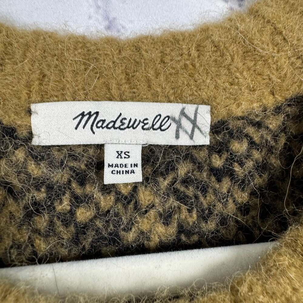 Madewell Crewneck Pullover Sweater in Leopard Size XS - Picture 4 of 6